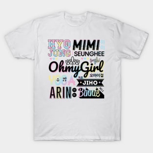 Oh My Girl Font Collage T-Shirt